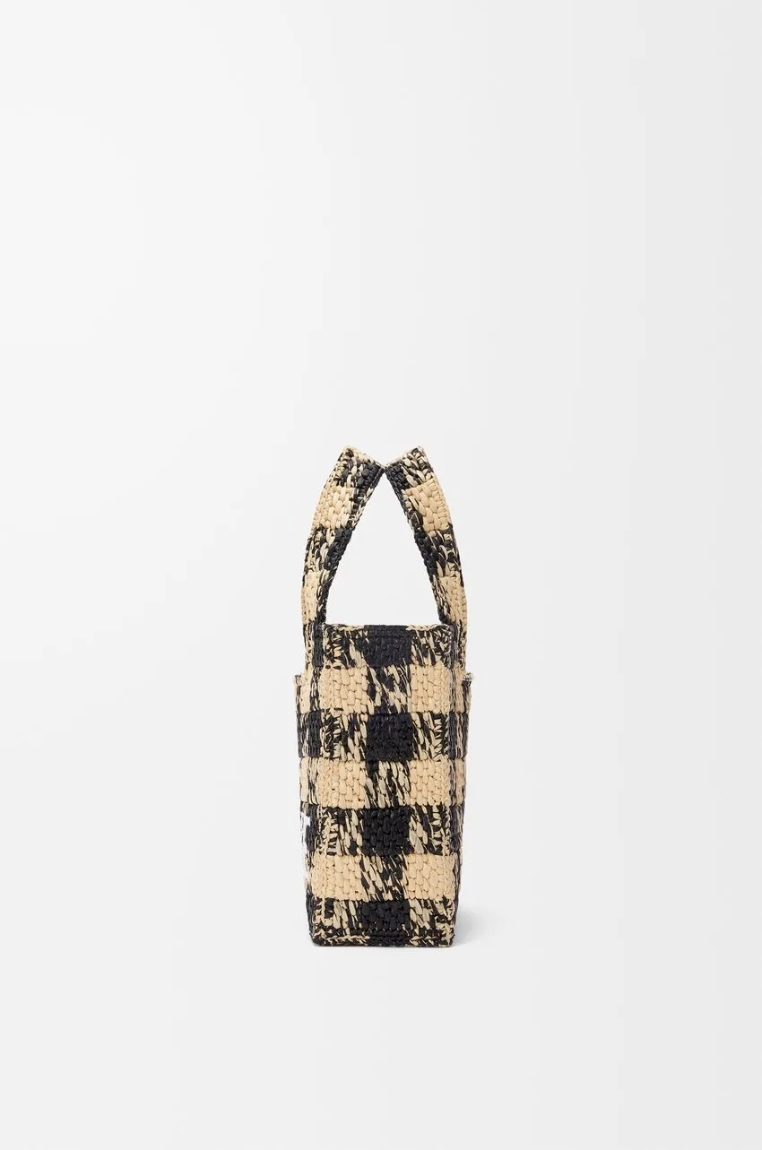 Alternative view of Loewe Mini Font Tote Raffia Natural / ALF1V46X10