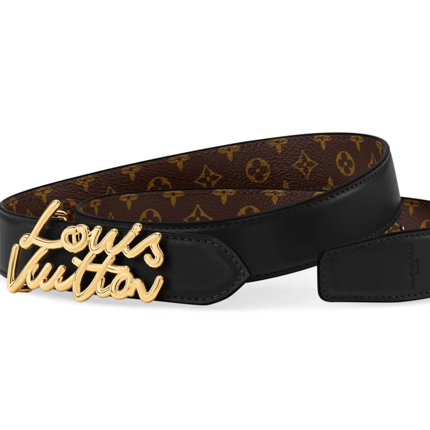 Louis Vuitton LV Script Belt Black Monogram -M4472V - Image 3