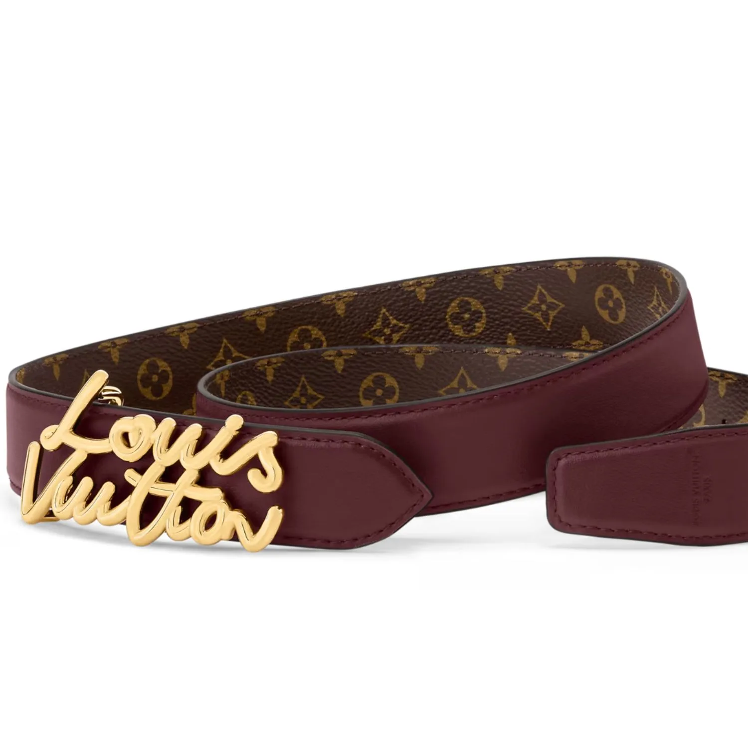 Louis Vuitton LV Script Belt Plum Monogram - Image 2