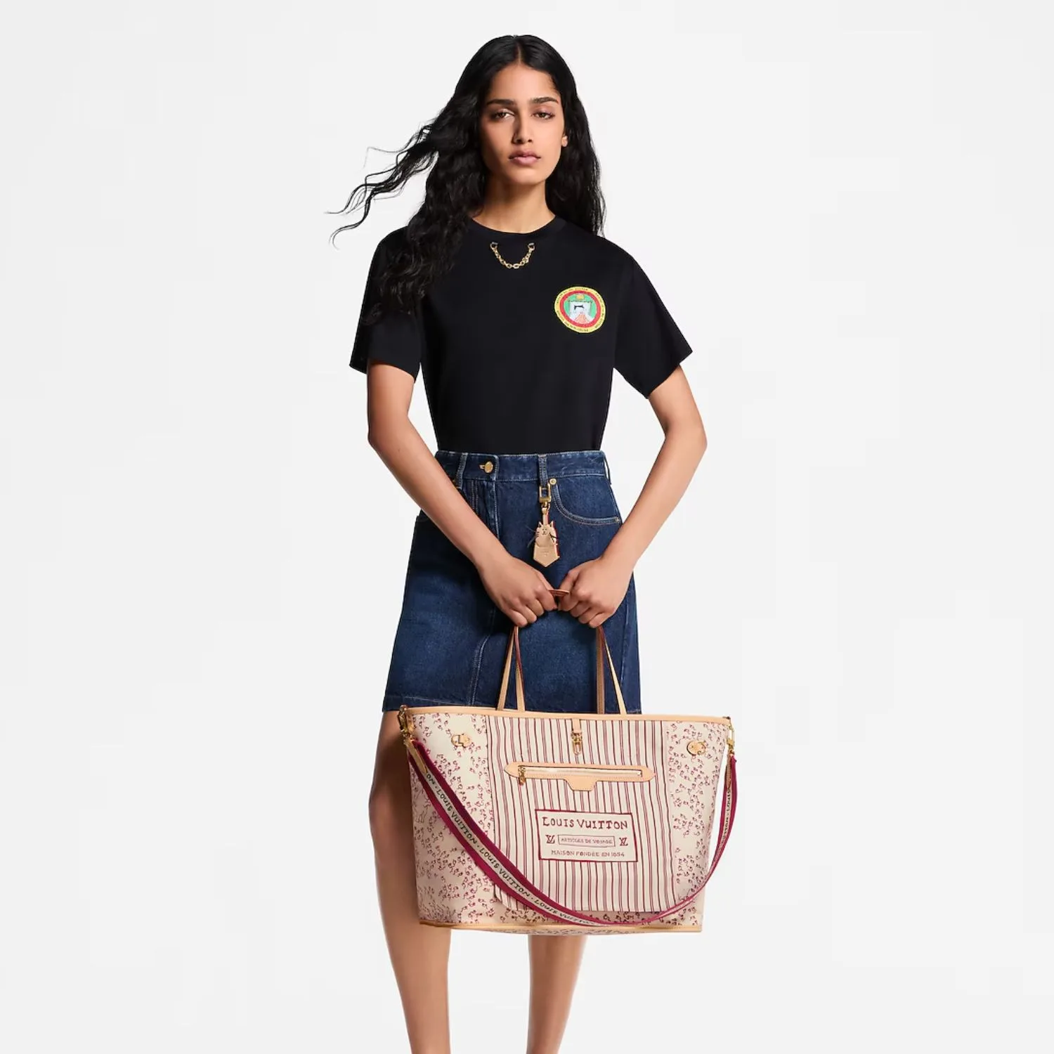 Alternative view of Louis Vuitton Neverfull Inside Out GM Tote Bag / Beige Monogram Gold Hardware