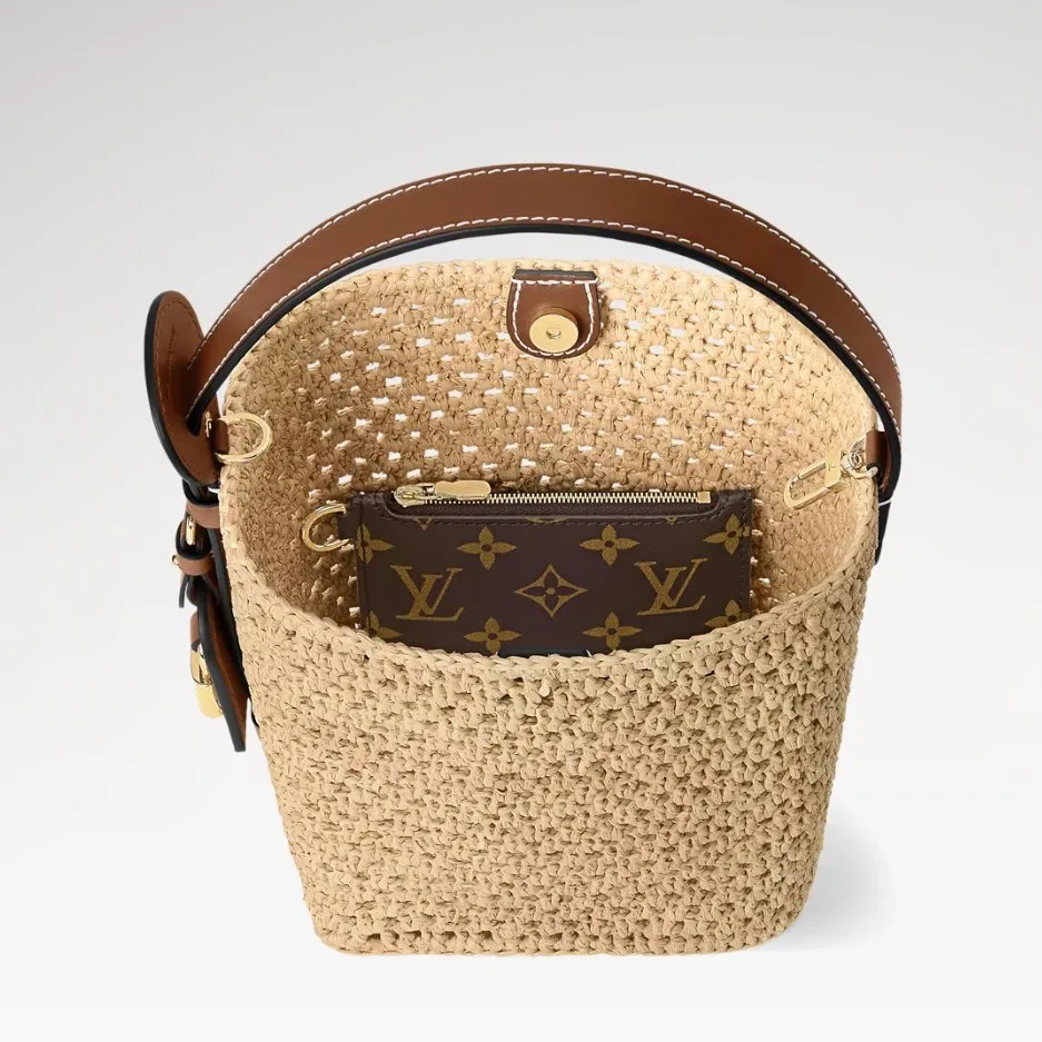 Louis Vuitton All In BB Bucket Bag / Brown Gold Hardware - Image 6