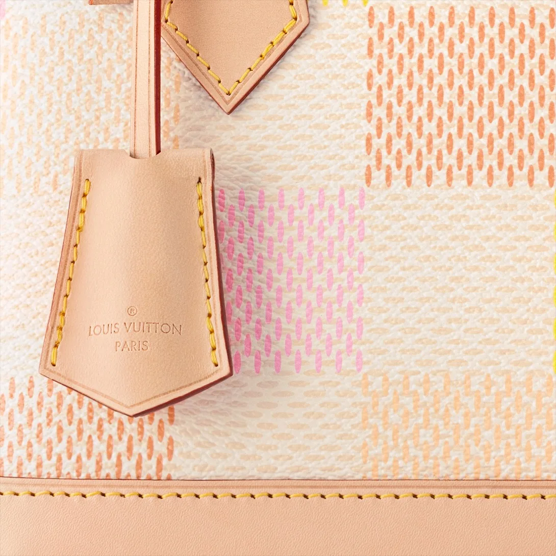 Louis Vuitton Alma BB Top Handle Bag / Peach Gold Hardware - Image 5