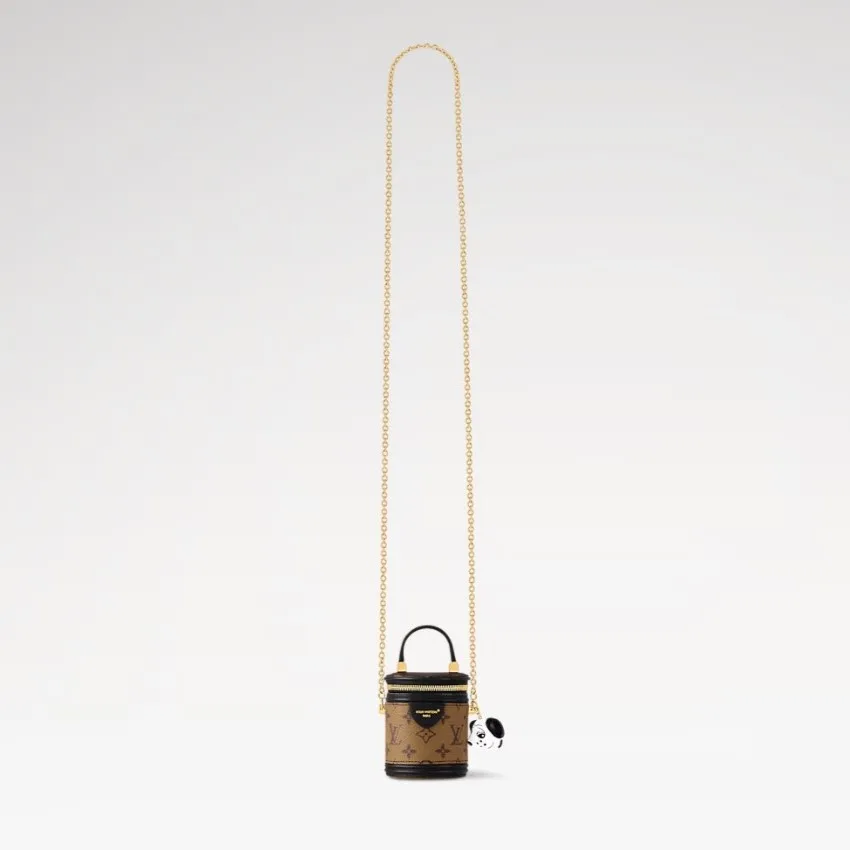 Louis Vuitton Animogram Micro Cannes Top Handle Bag / Brown Gold Hardware - Image 3