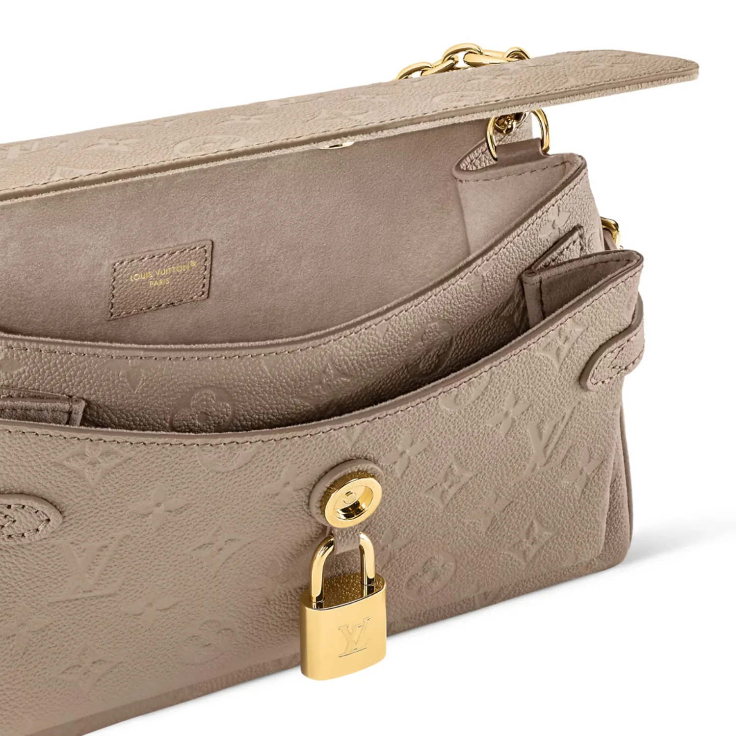 Louis Vuitton Anytime Flap Bag Tourterelle Gray / - Image 6