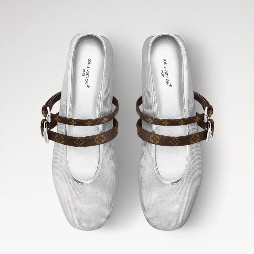 Louis Vuitton Ballet Ballerina Silver 1AIS37 - Image 3