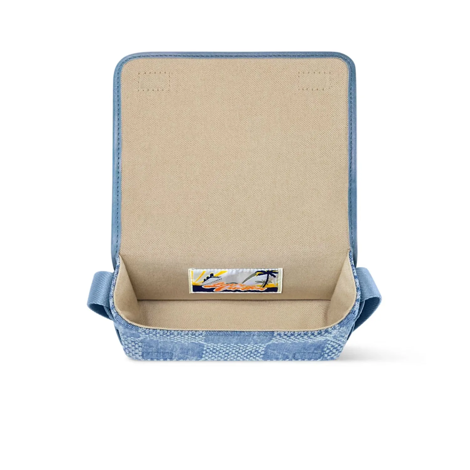 Louis Vuitton Bosphore Wearable Wallet Crossbody / Blue Gold Hardware - Image 6