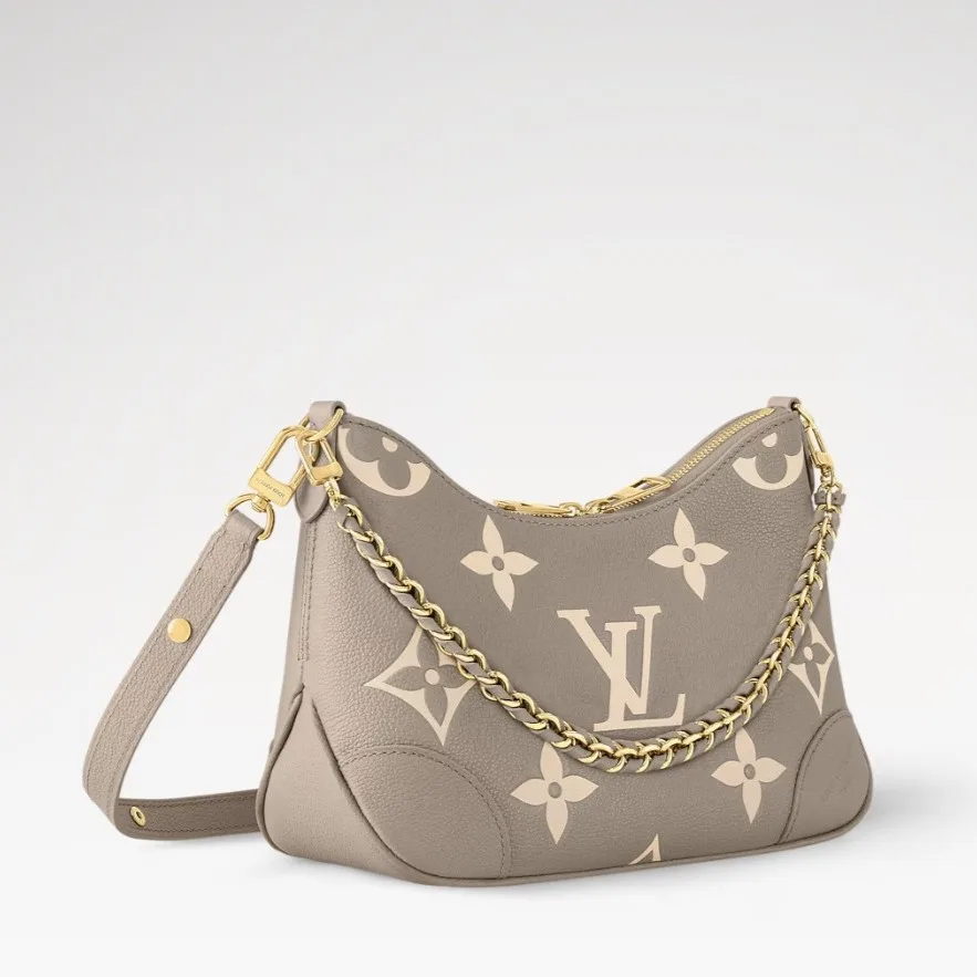 Louis Vuitton Boulogne PM Crossboy Bag / Dove Gray/ Cream Gold Hardware - Image 5
