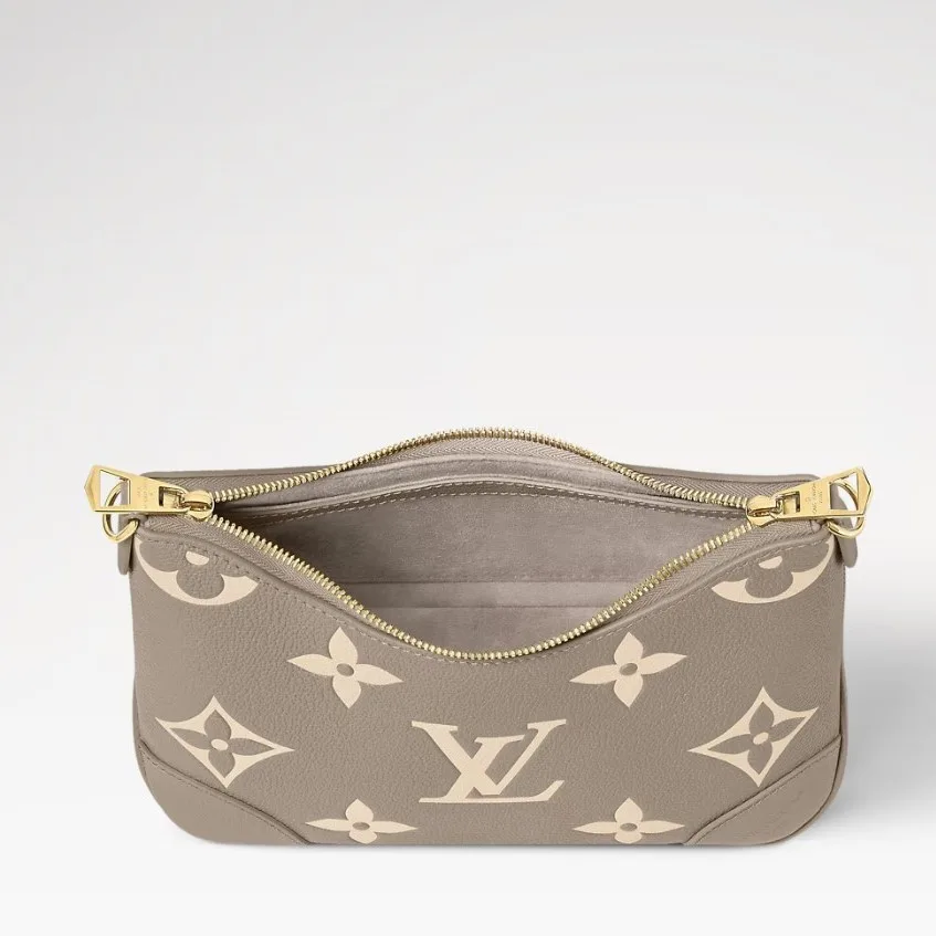 Louis Vuitton Boulogne PM Crossboy Bag / Dove Gray/ Cream Gold Hardware - Image 6