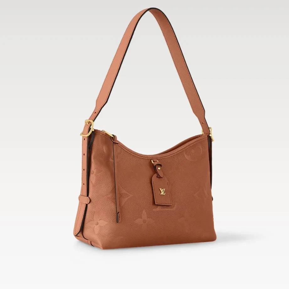Louis Vuitton CarryAll PM Shoulder Bag / Cognac Brown Gold Hardware - Image 4