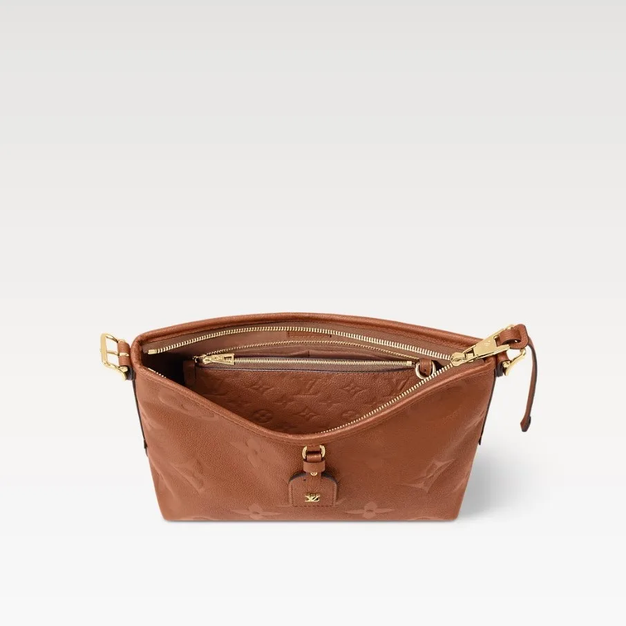 Louis Vuitton CarryAll PM Shoulder Bag / Cognac Brown Gold Hardware - Image 5