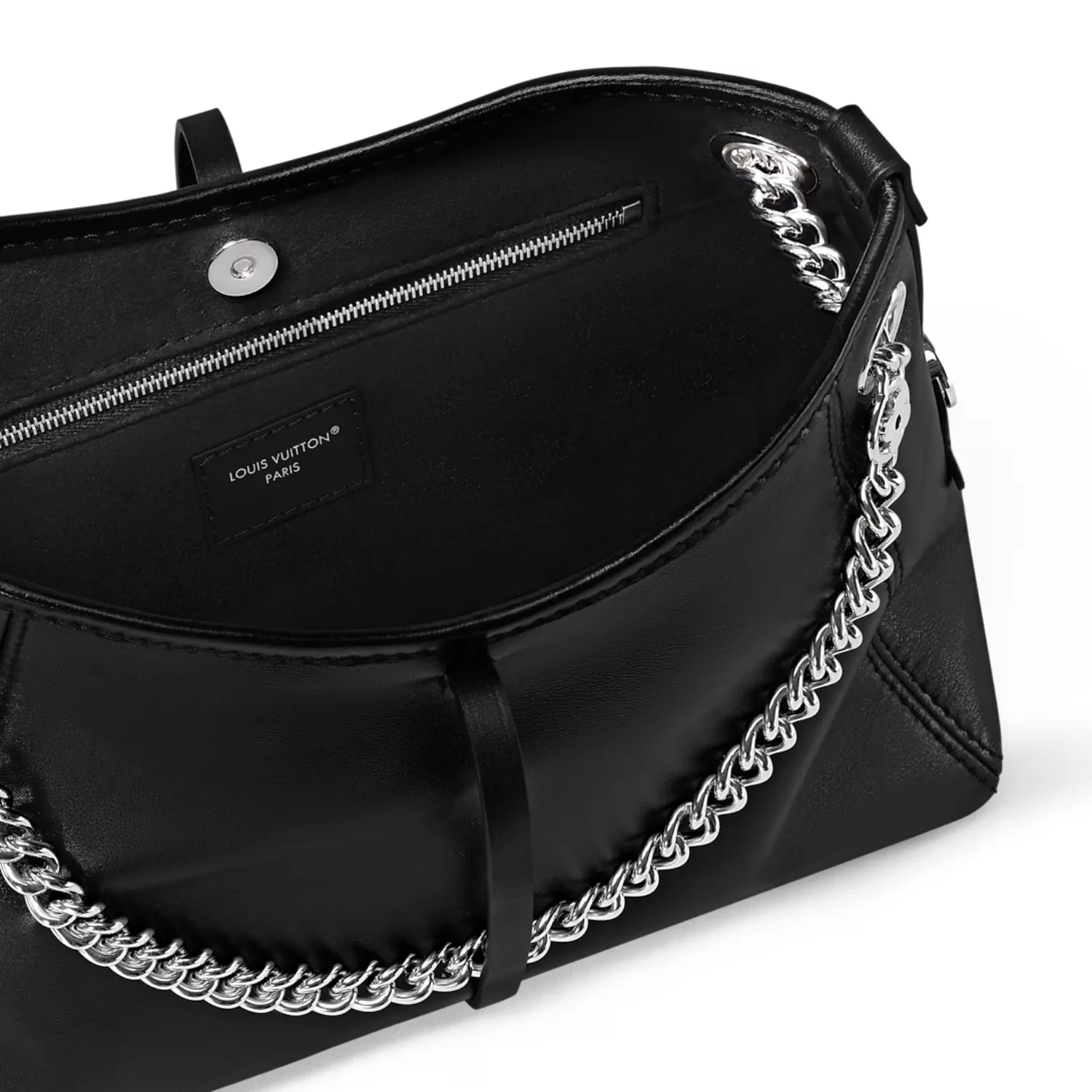 Louis Vuitton CarryAll Vibe BB Shoulder Bag / Black Silver Hardware - Image 5