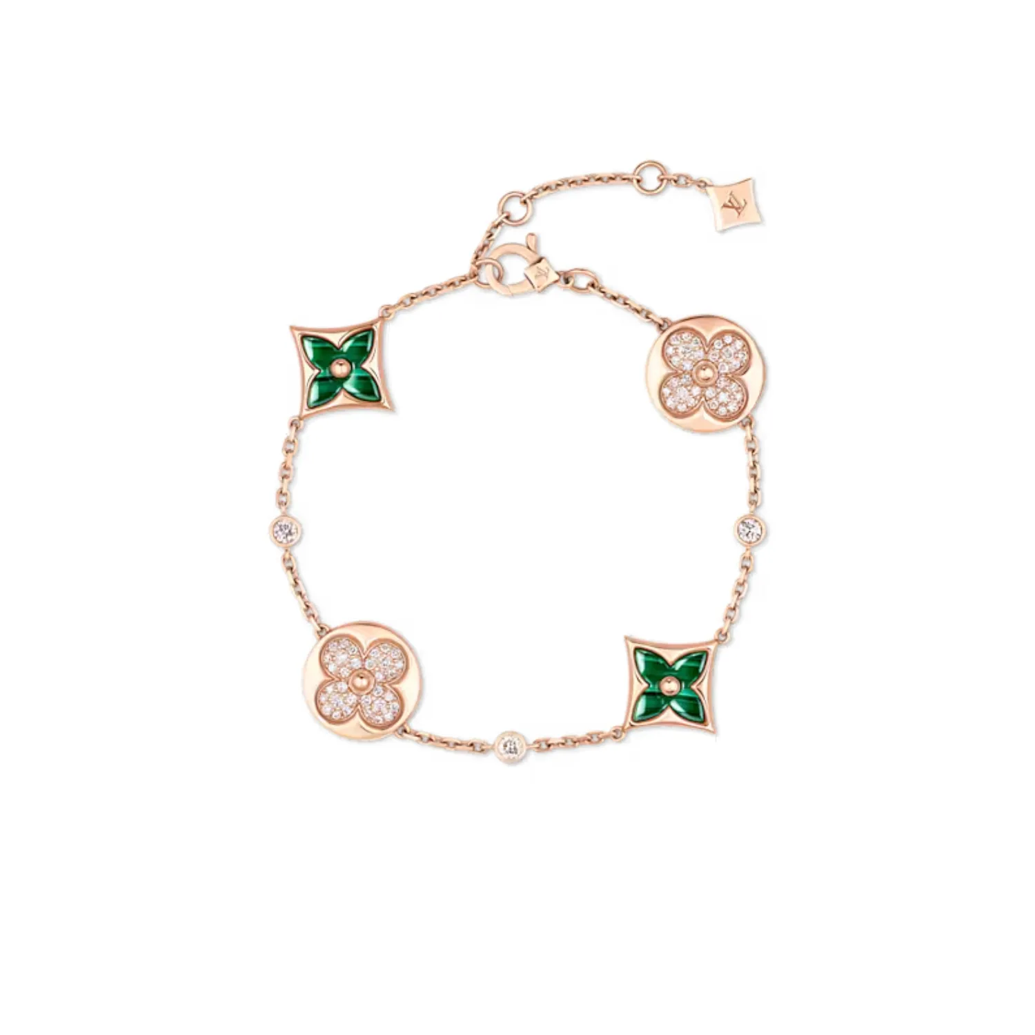 Louis Vuitton Color Blossom BB Star And Sun Multi-Motif Bracelet Pink-Toned