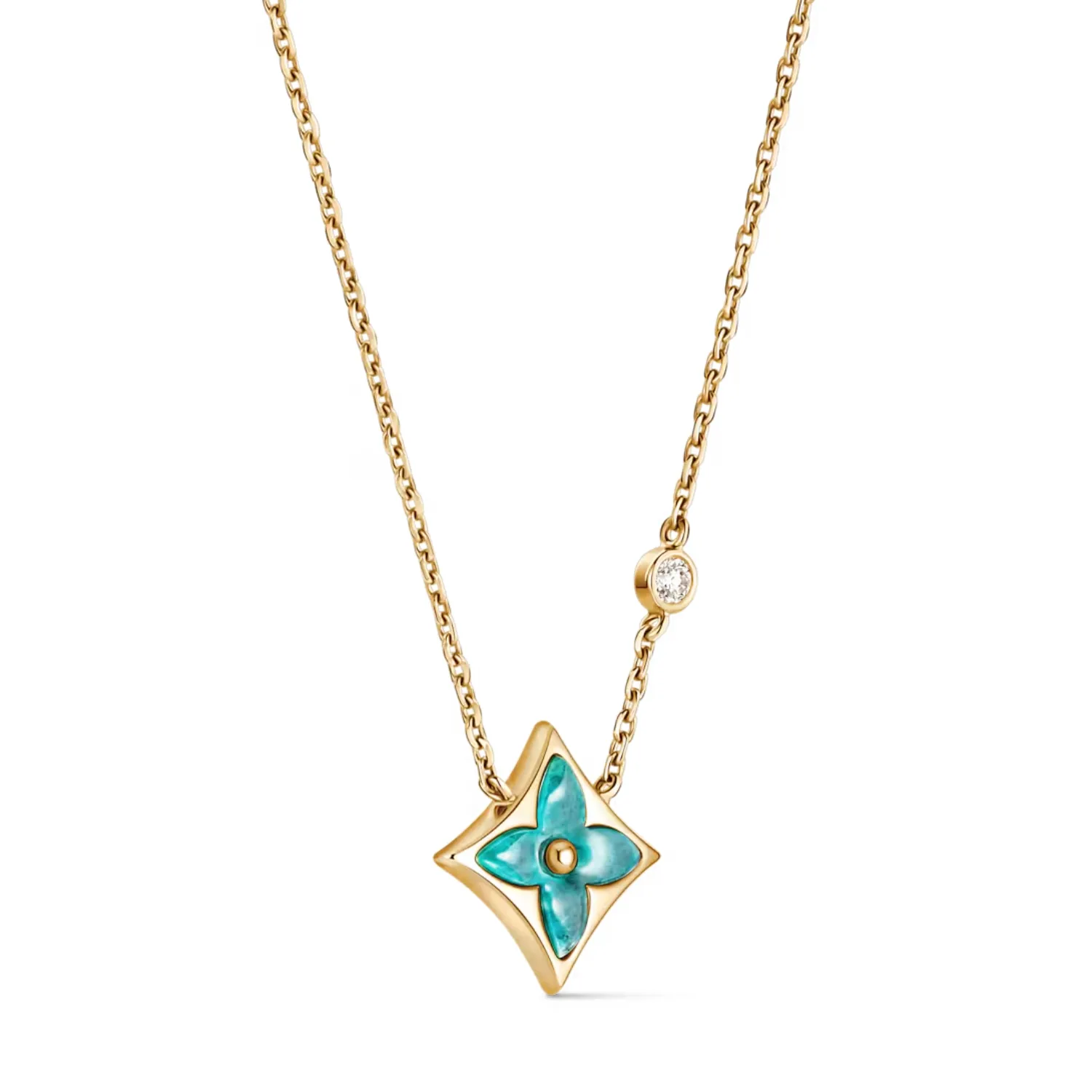 Louis Vuitton Color Blossom BB Star Pendant Necklace Gold-Toned - Image 2