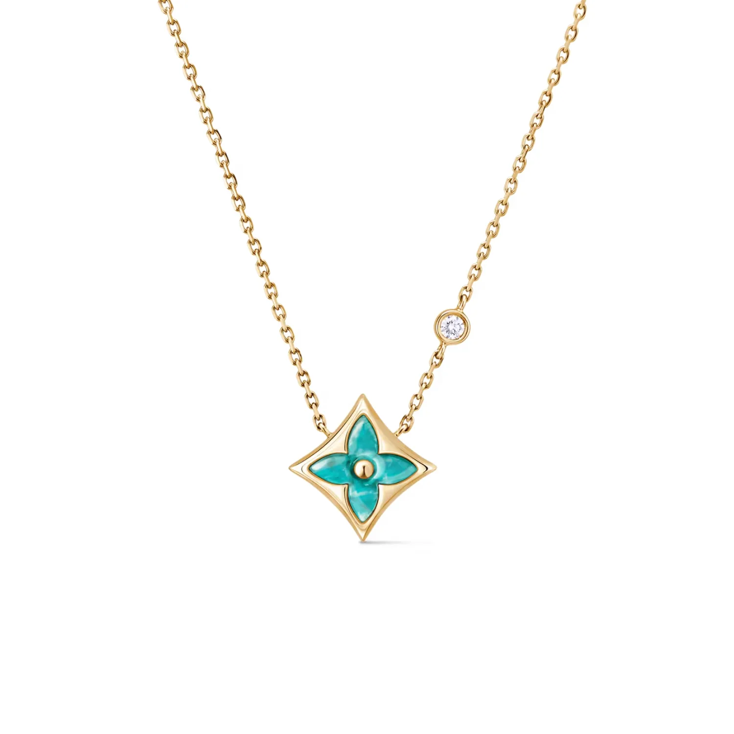 Louis Vuitton Color Blossom BB Star Pendant Necklace Gold-Toned