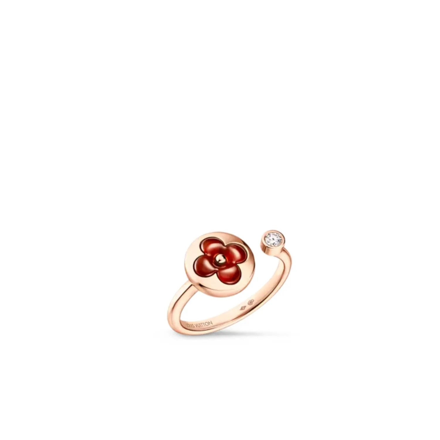Alternative view of Louis Vuitton Color Blossom Mini Sun Ring Pink Gold - Q0S23A