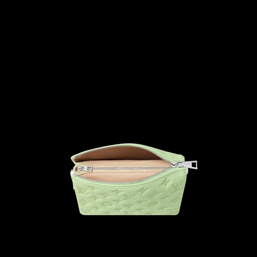 Louis Vuitton Coussin BB Shoulder Bag / Green Silver Hardware - Image 5
