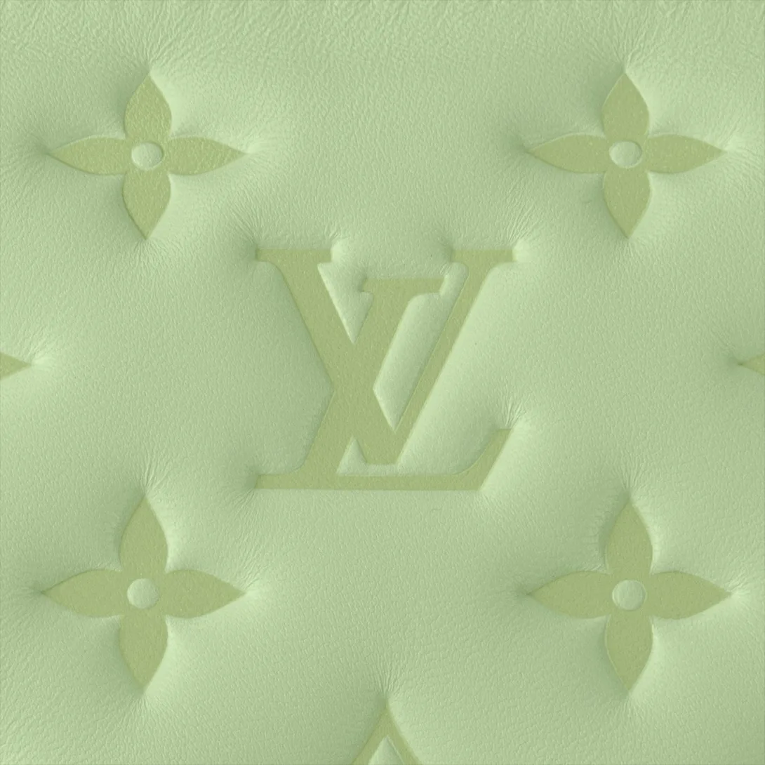 Louis Vuitton Coussin BB Shoulder Bag / Green Silver Hardware - Image 4