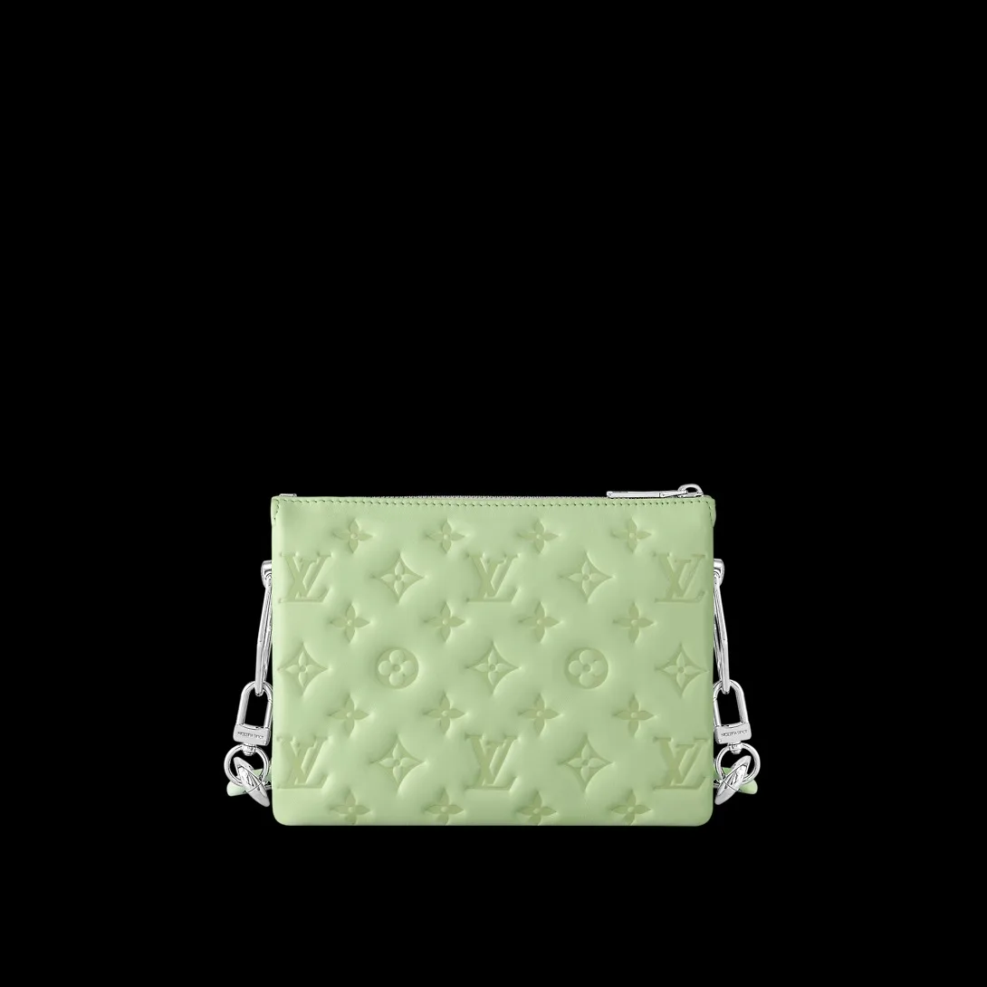 Louis Vuitton Coussin BB Shoulder Bag / Green Silver Hardware - Image 2