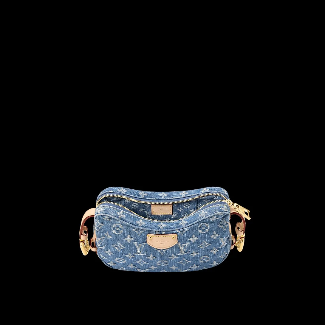 Louis Vuitton Croissant MM Blue Denim - 9.8 Inches / - Image 3