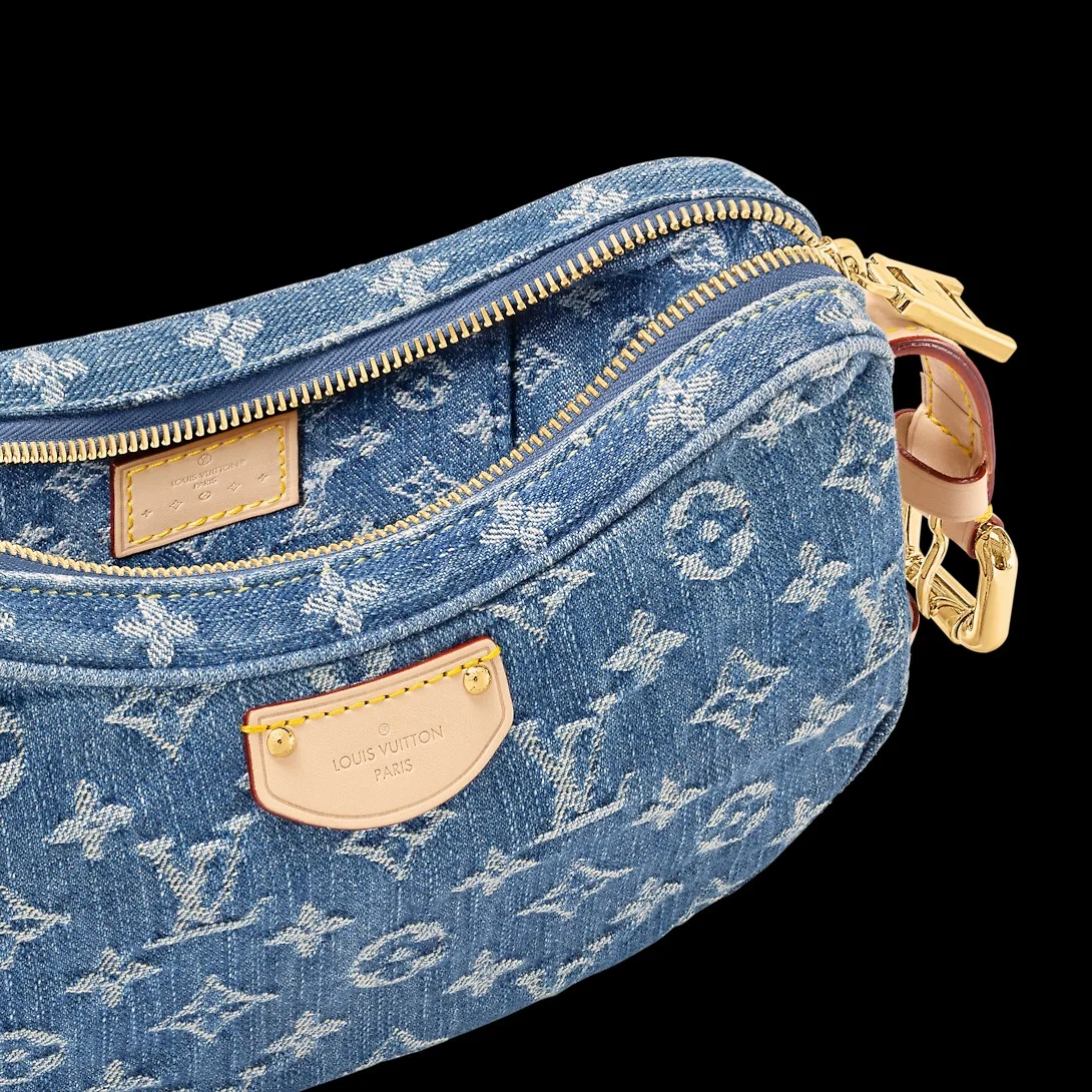 Louis Vuitton Croissant MM Blue Denim - 9.8 Inches / - Image 2