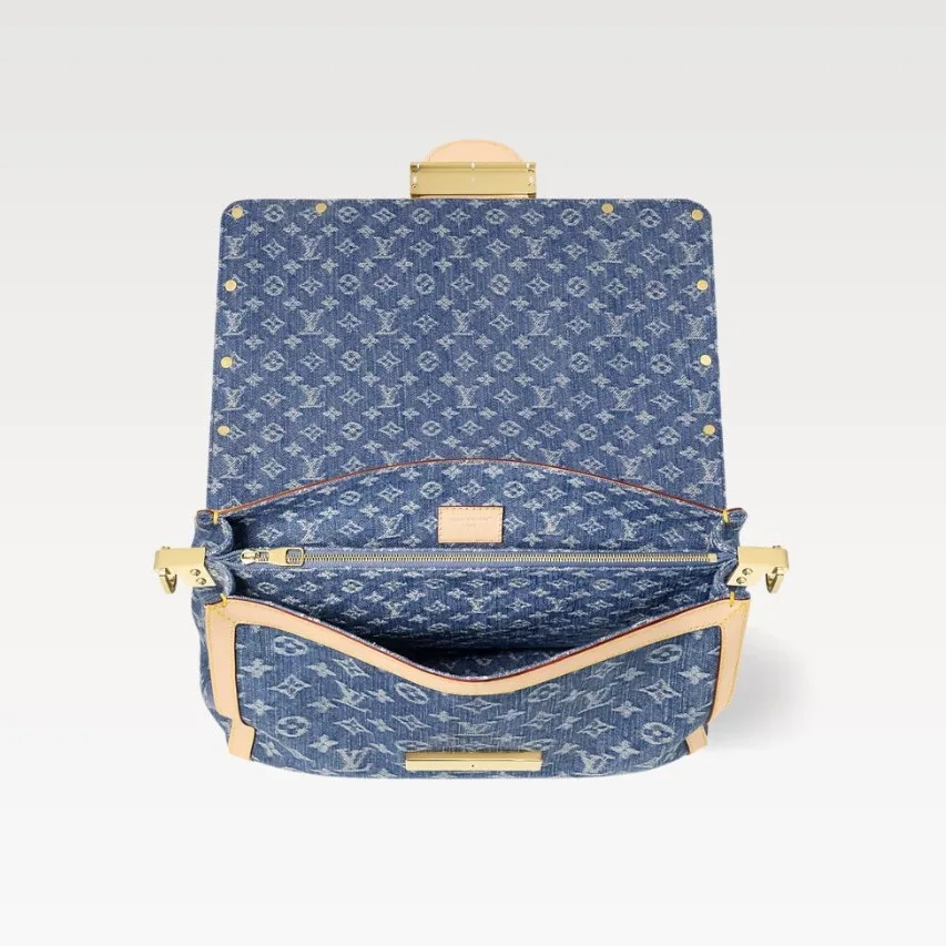 Louis Vuitton Dauphine Soft GM Denim Blue / - Image 4