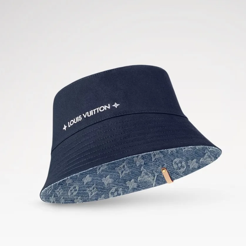 Alternative view of Louis Vuitton Denim Bucket Hat Blue