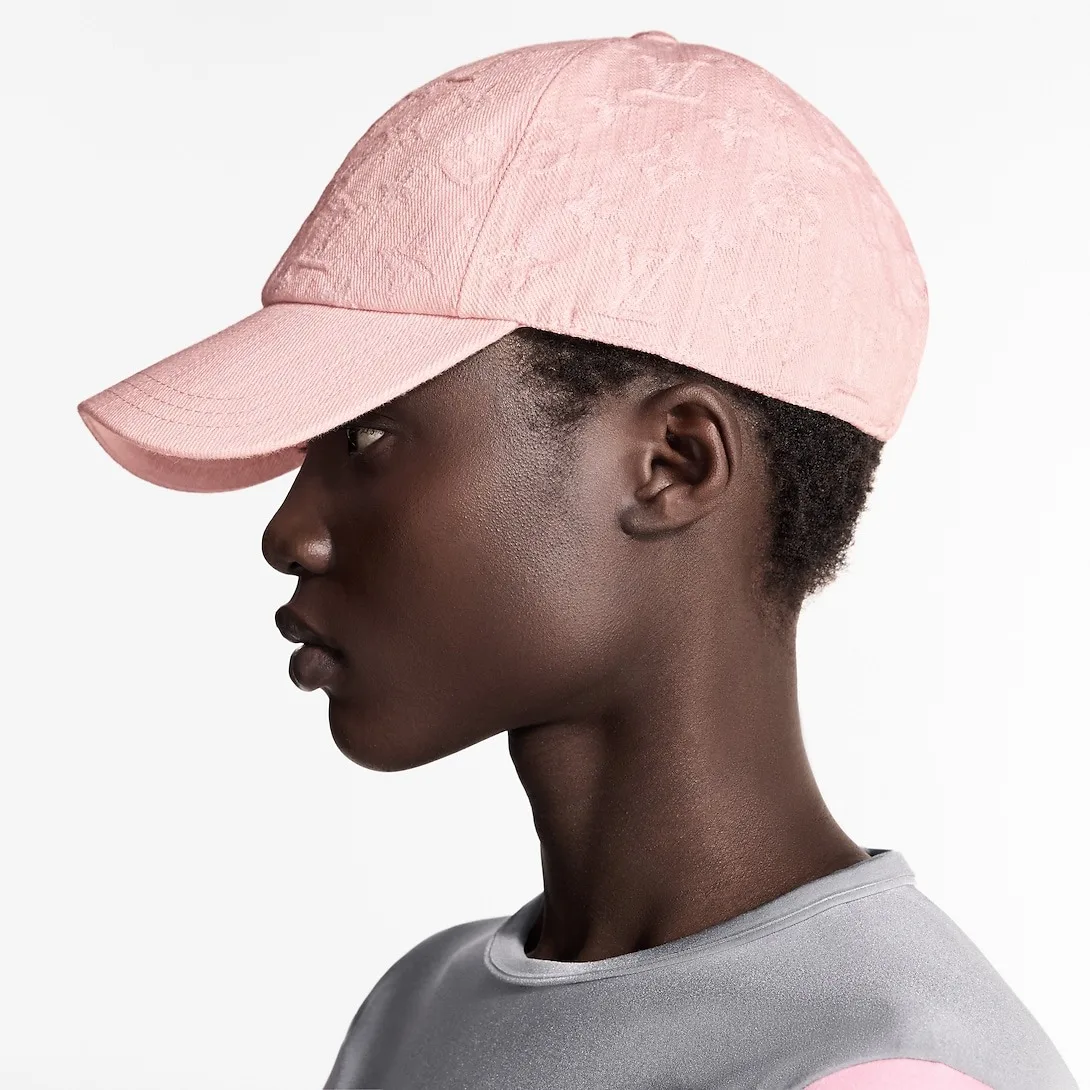 Louis Vuitton Denim Cap Pink - Image 5