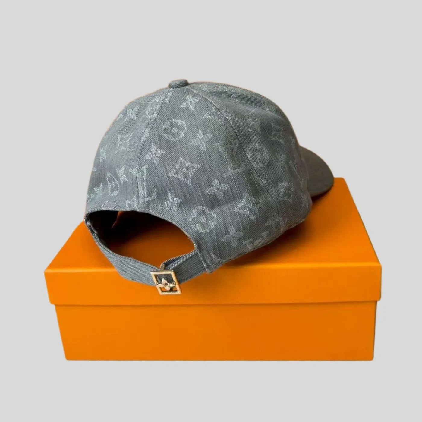 Louis Vuitton Denim Cap Grey - Image 4