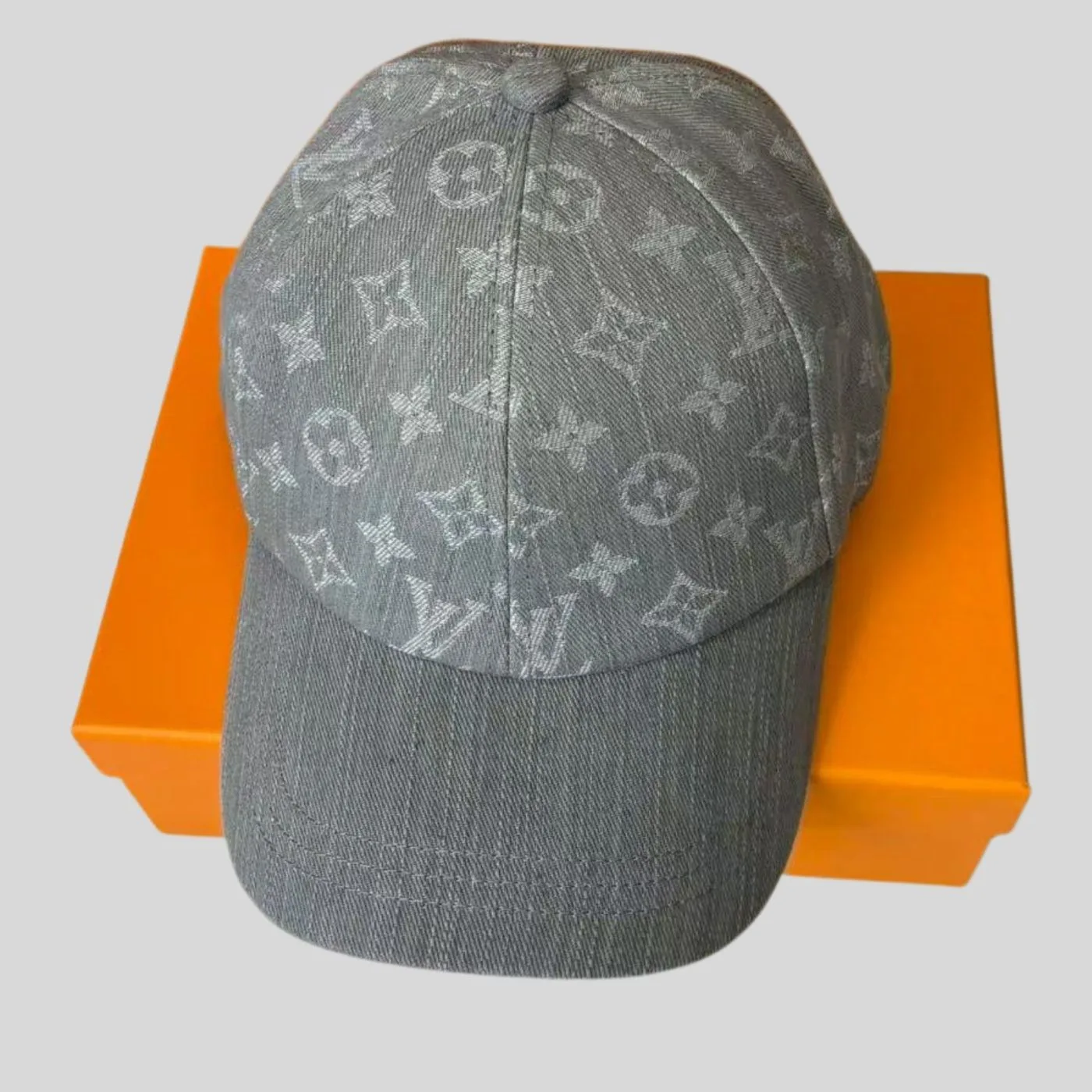 Louis Vuitton Denim Cap Grey - Image 5