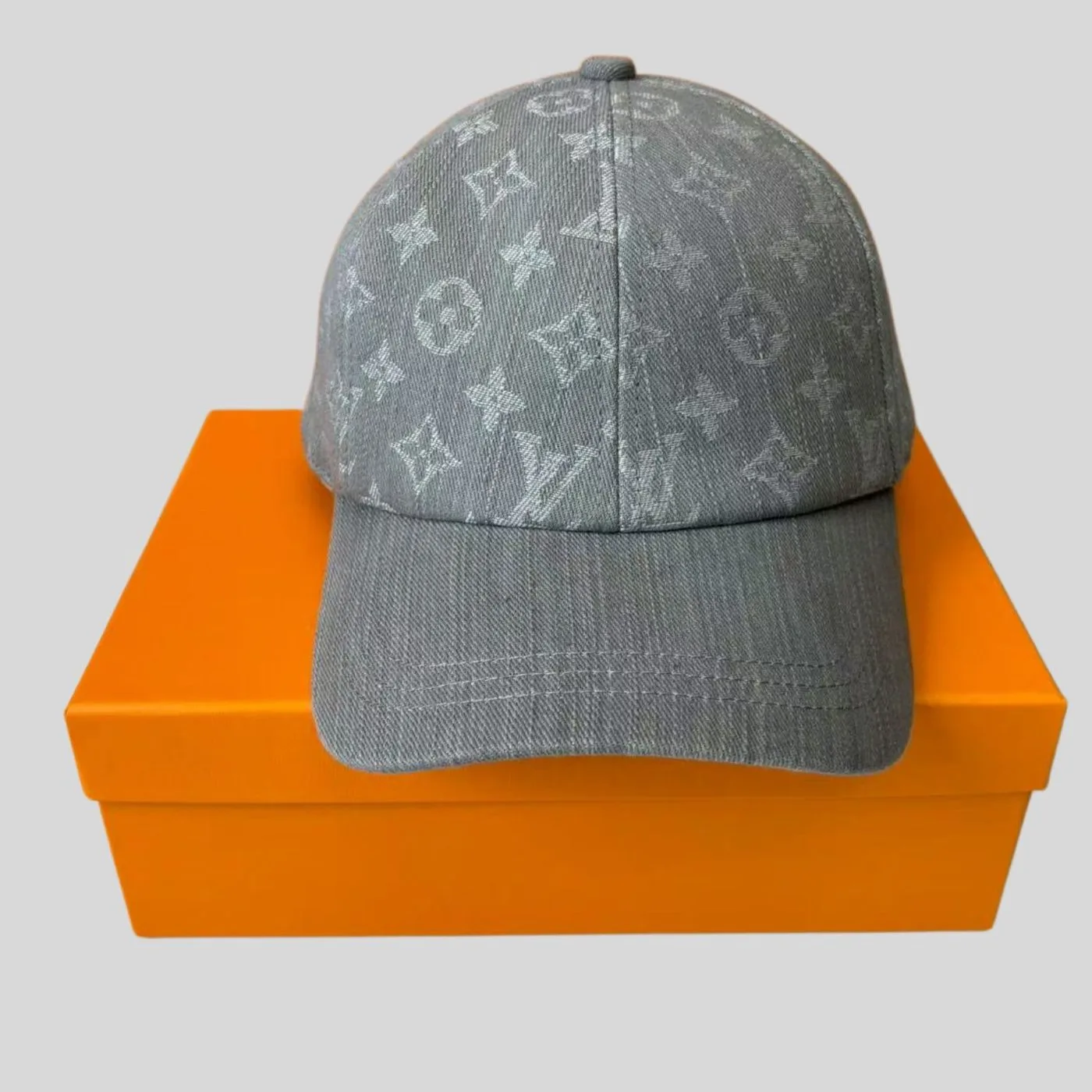 Louis Vuitton Denim Cap Grey - Image 3