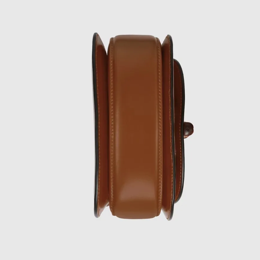 Gucci Bamboo 1947 Mini Top Handle Bag / Brown Gold Hardware - Image 7