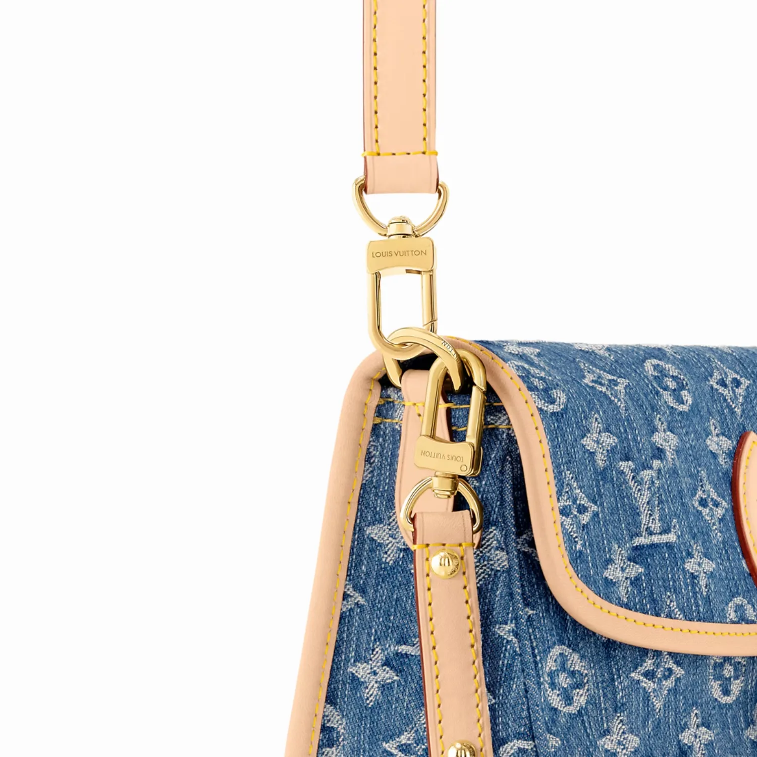 Louis Vuitton Diane Handbag Denim Blue / - Image 5