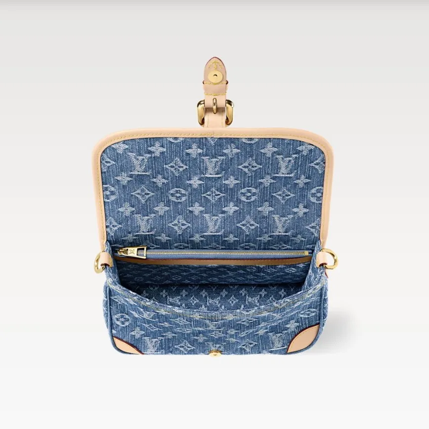 Louis Vuitton Diane Handbag Denim Blue / - Image 3