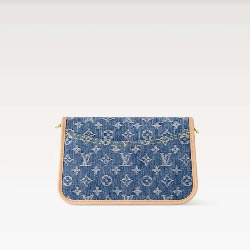 Louis Vuitton Diane Handbag Denim Blue / - Image 4