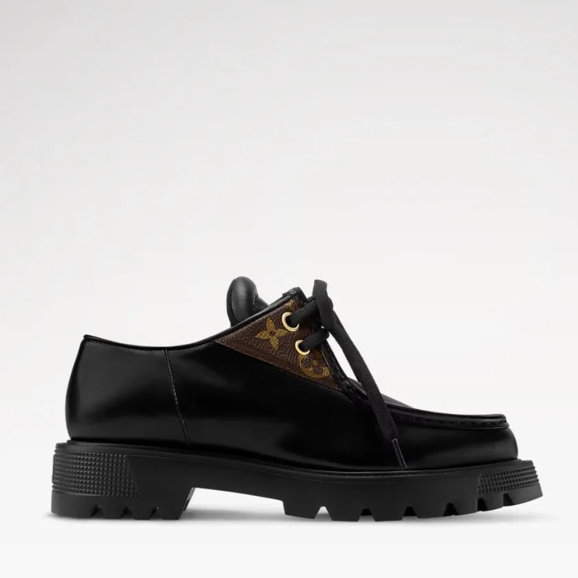 Alternative view of Louis Vuitton District Derby Flat Loafer Black 1AIBY5