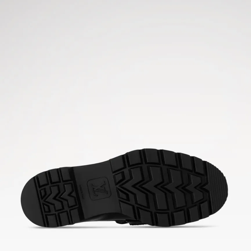 Louis Vuitton District Flat Loafer Black 1AGXHZ - Image 5