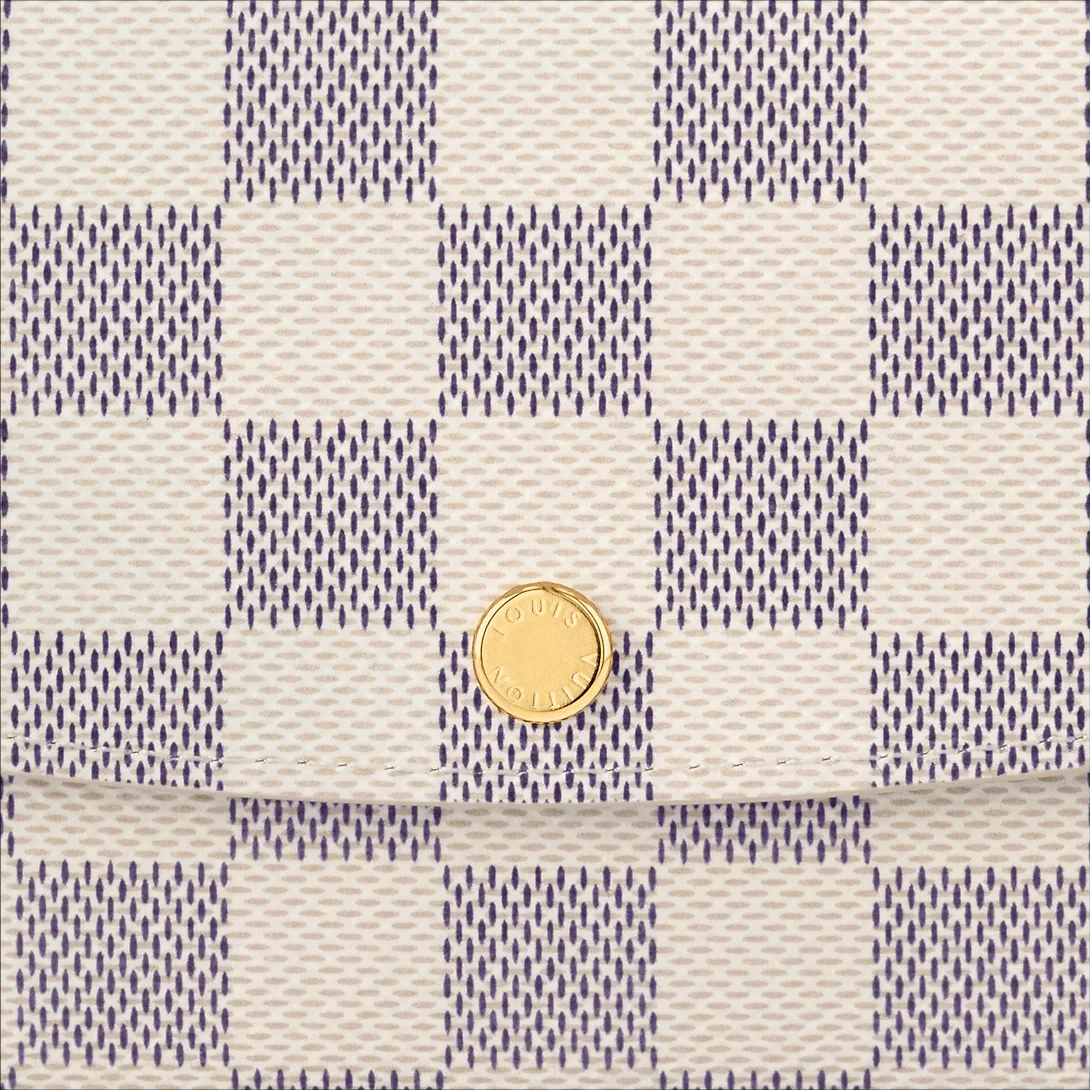 Louis Vuitton Emilie Wallet Damier Azur Canvas / - Image 5