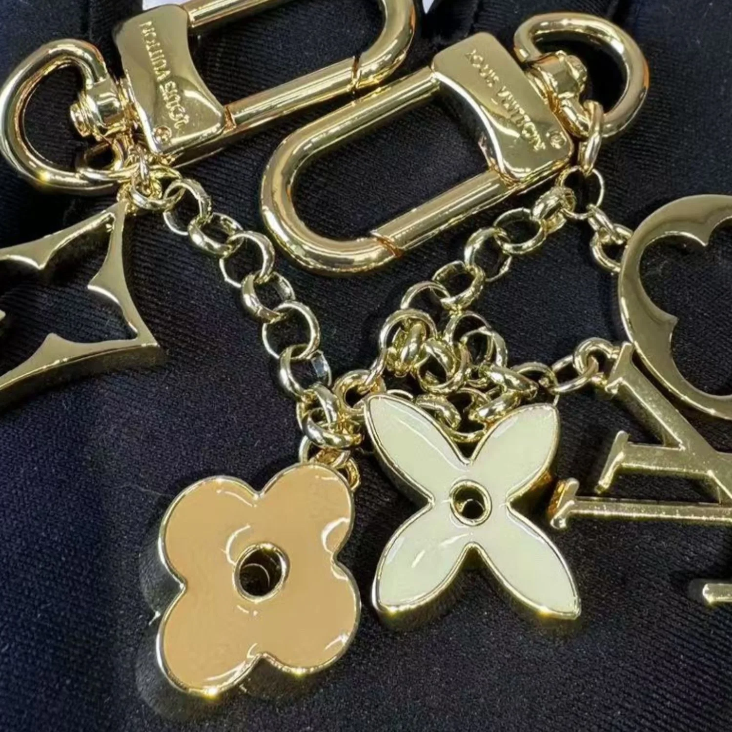 Louis Vuitton Fleur de Monogram Bag Charm Chain - Image 4