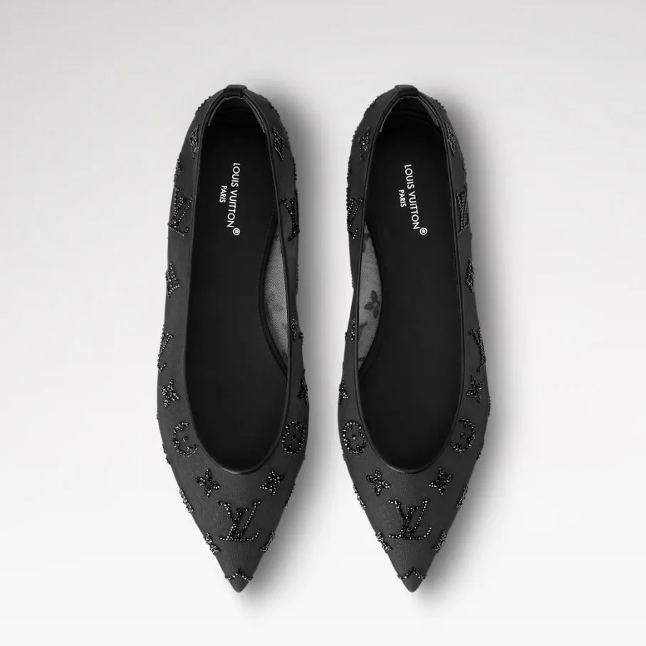 Louis Vuitton Gala Flat Ballerina Black 1AIDR8 - Image 5