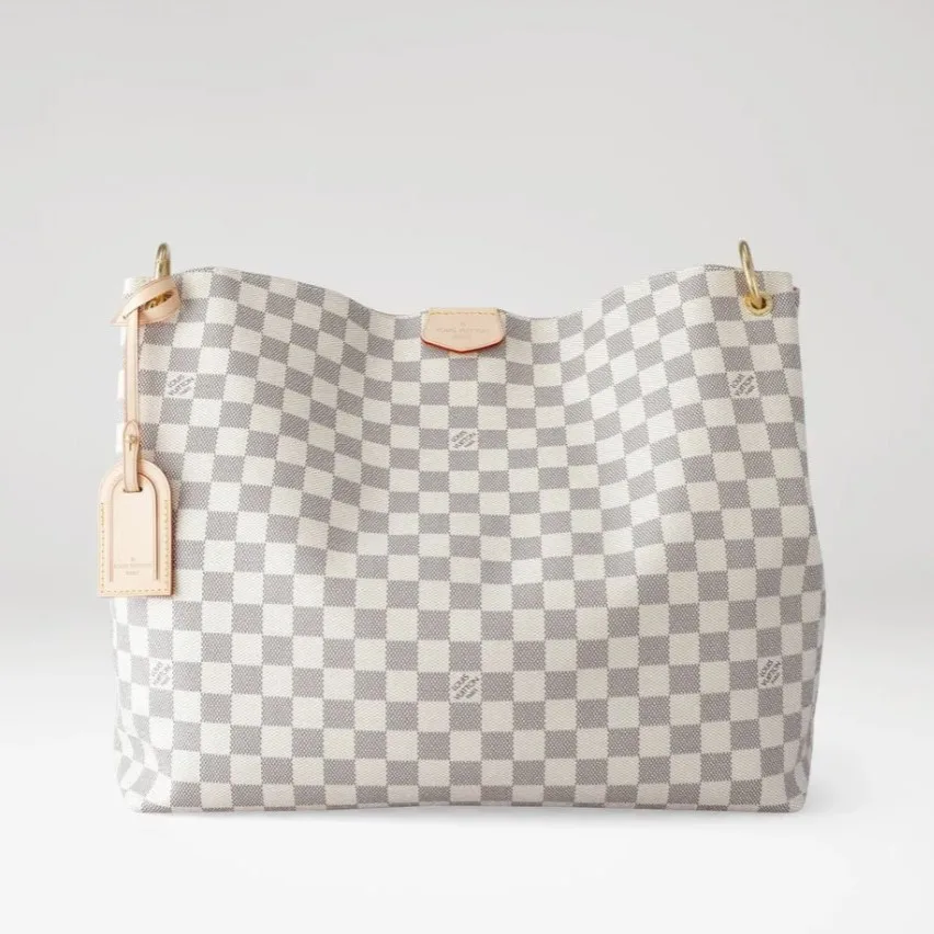 Louis Vuitton Graceful MM Damier Azur Bag / - Image 5