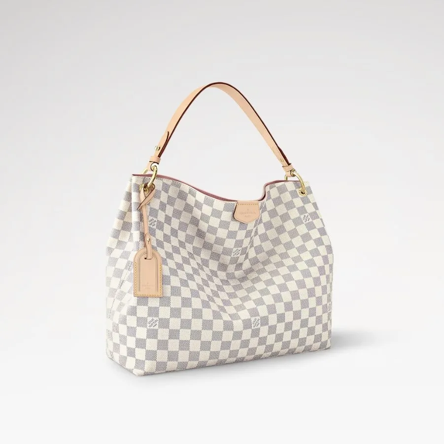 Louis Vuitton Graceful PM Damier Azur Bag - / 13.8 Inches - Image 3