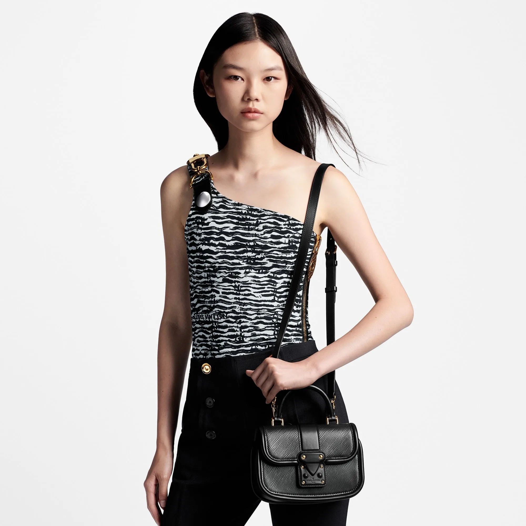 Louis Vuitton Hide And Seek Black Bag - 8.3 Inches/ - Image 3