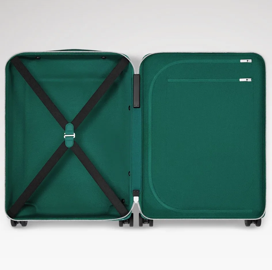 Louis Vuitton Horizon 55 Suitcase / Green Silver Hardware - Image 7
