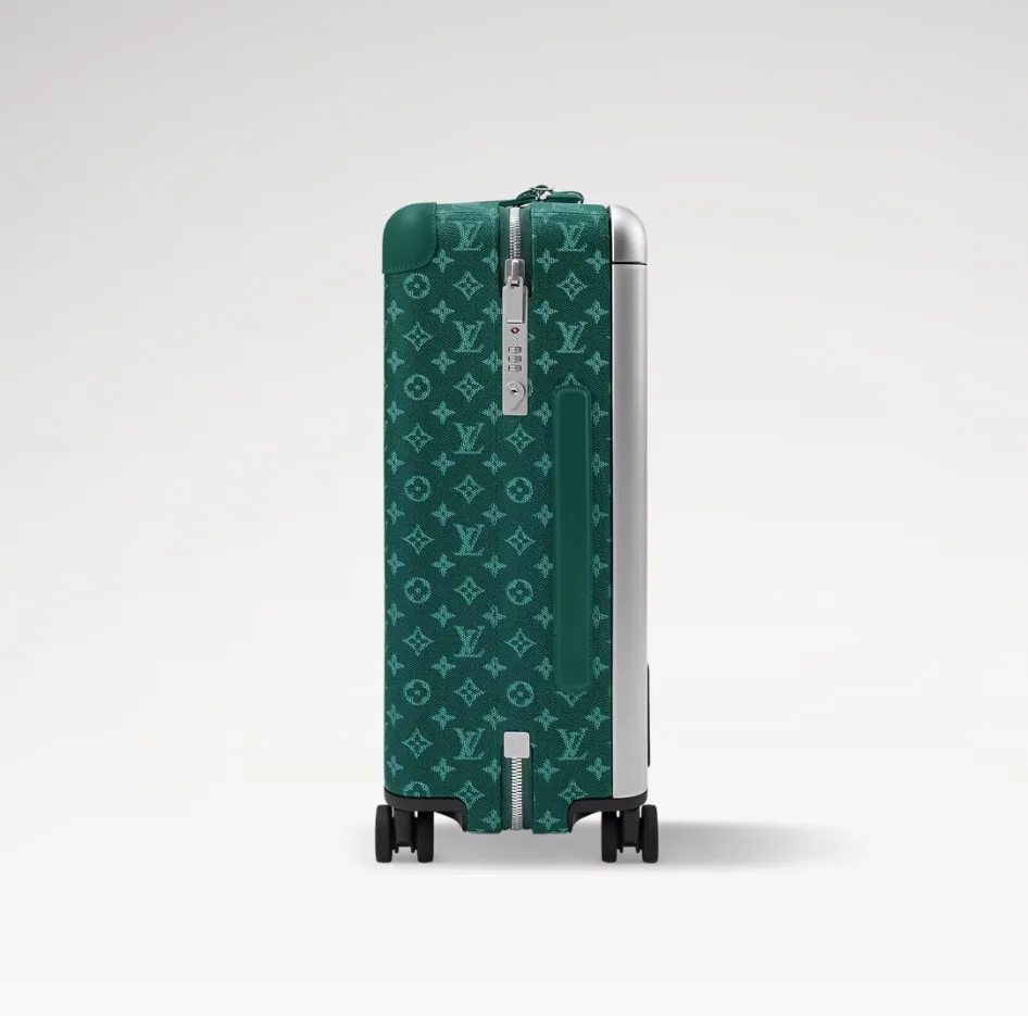Louis Vuitton Horizon 55 Suitcase / Green Silver Hardware - Image 6