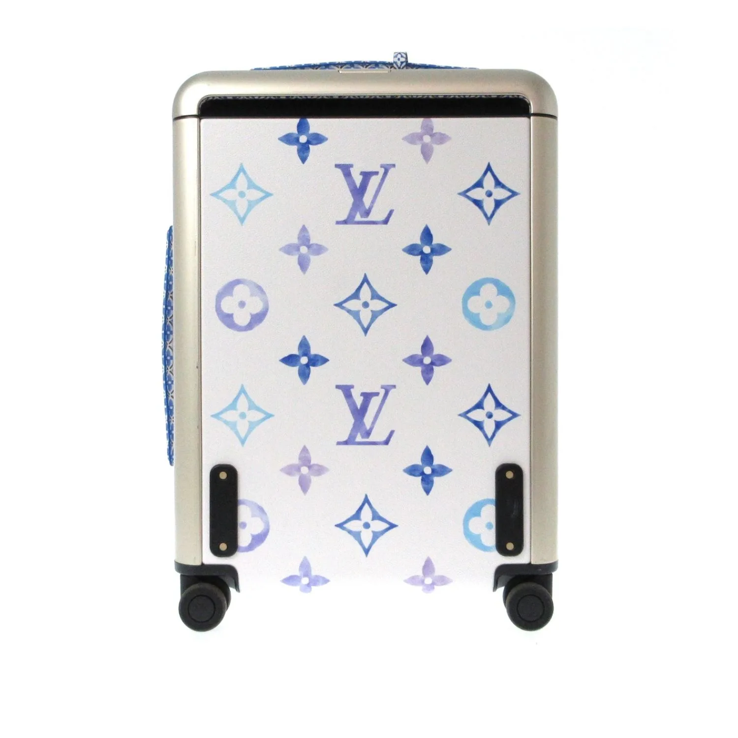 Louis Vuitton Horizon 55 Suitcase / White Champagne Hardware - Image 3