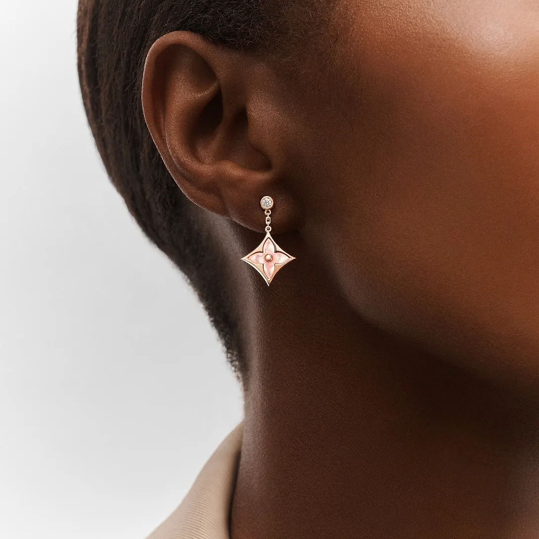 Louis Vuitton Color Blossom BB Star Earrings Pink - Image 3
