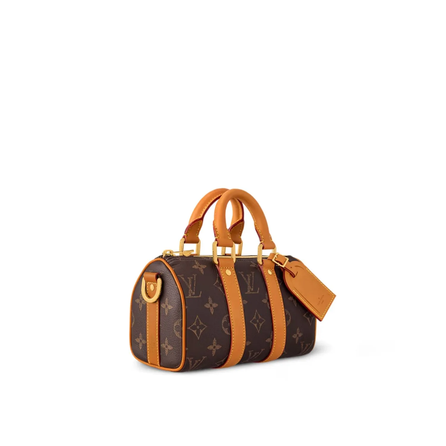 Louis Vuitton Keepall Bandouliere 25 Travel Bag / Brown Monogram Gold Hardware - Image 5