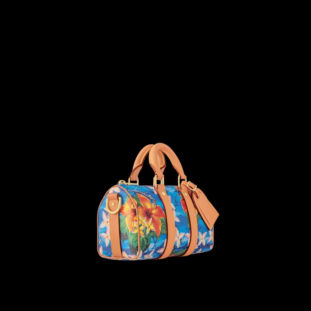 Louis Vuitton Keepall Bandouliere 25 Travel Bag / Multicolor Gold Hardware - Image 5