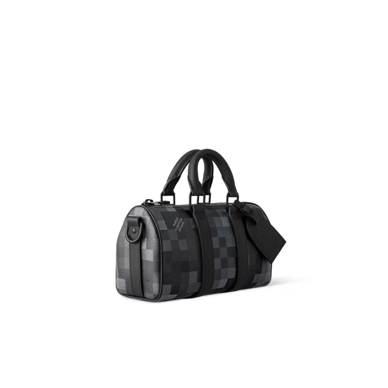 Louis Vuitton Keepall Bandouliere 25 Travel Bag / Black Black Hardware - Image 3