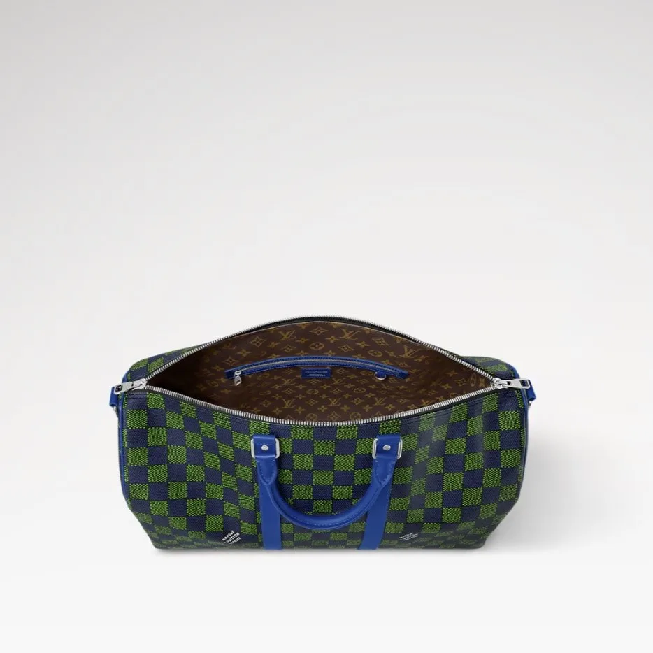 Louis Vuitton Keepall Bandoulière 50 Blue Green / - Image 5